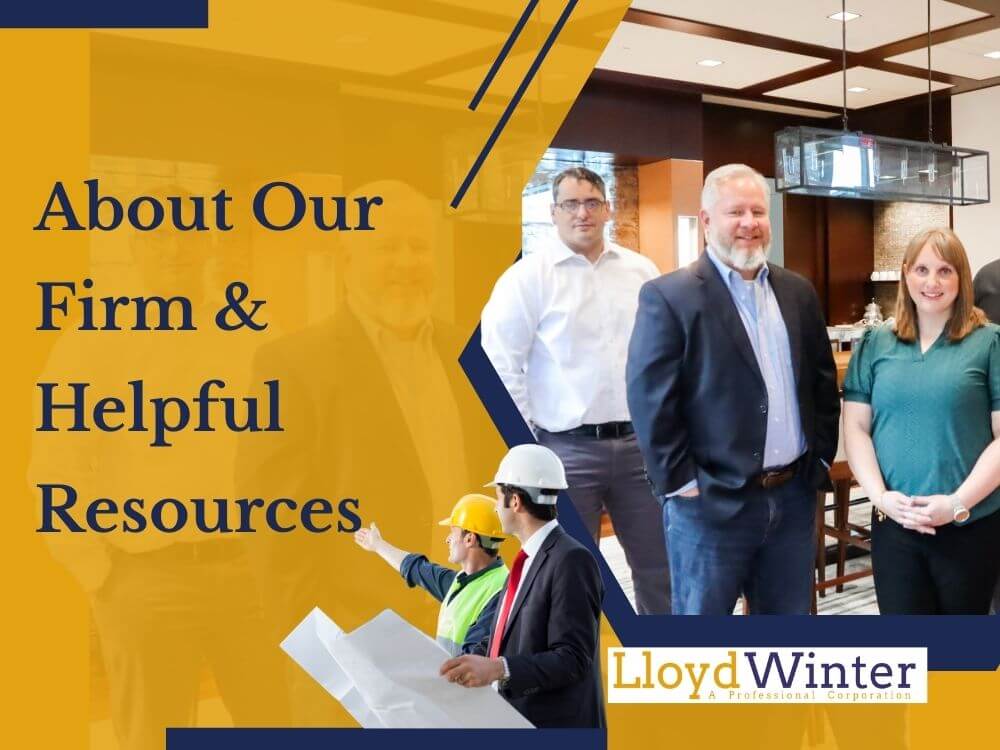 Mega Menu - About Our Firm & Helpful Resources - Lloyd Winter Law